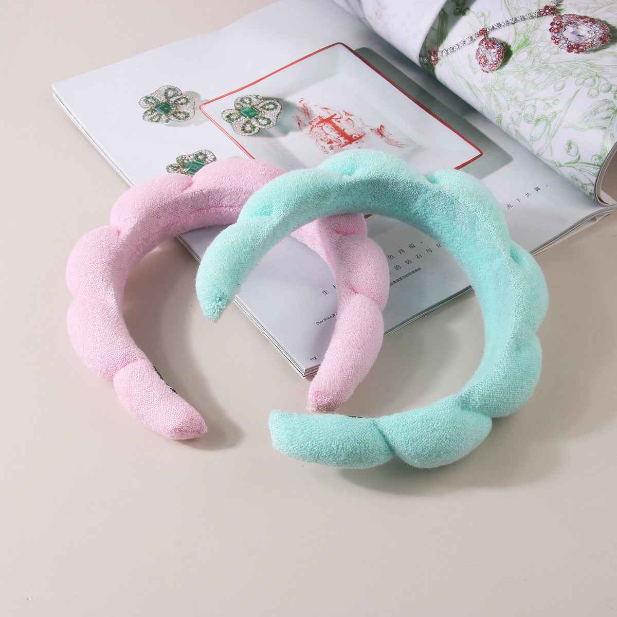 Wholesale Braided high top face wash makeup headband